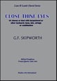 Close Thine Eyes SA choral sheet music cover